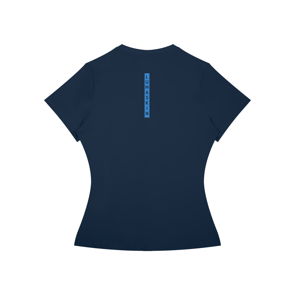 LUMASKIN Blueprint Grid Women’s Performance T-Shirt – product view 2